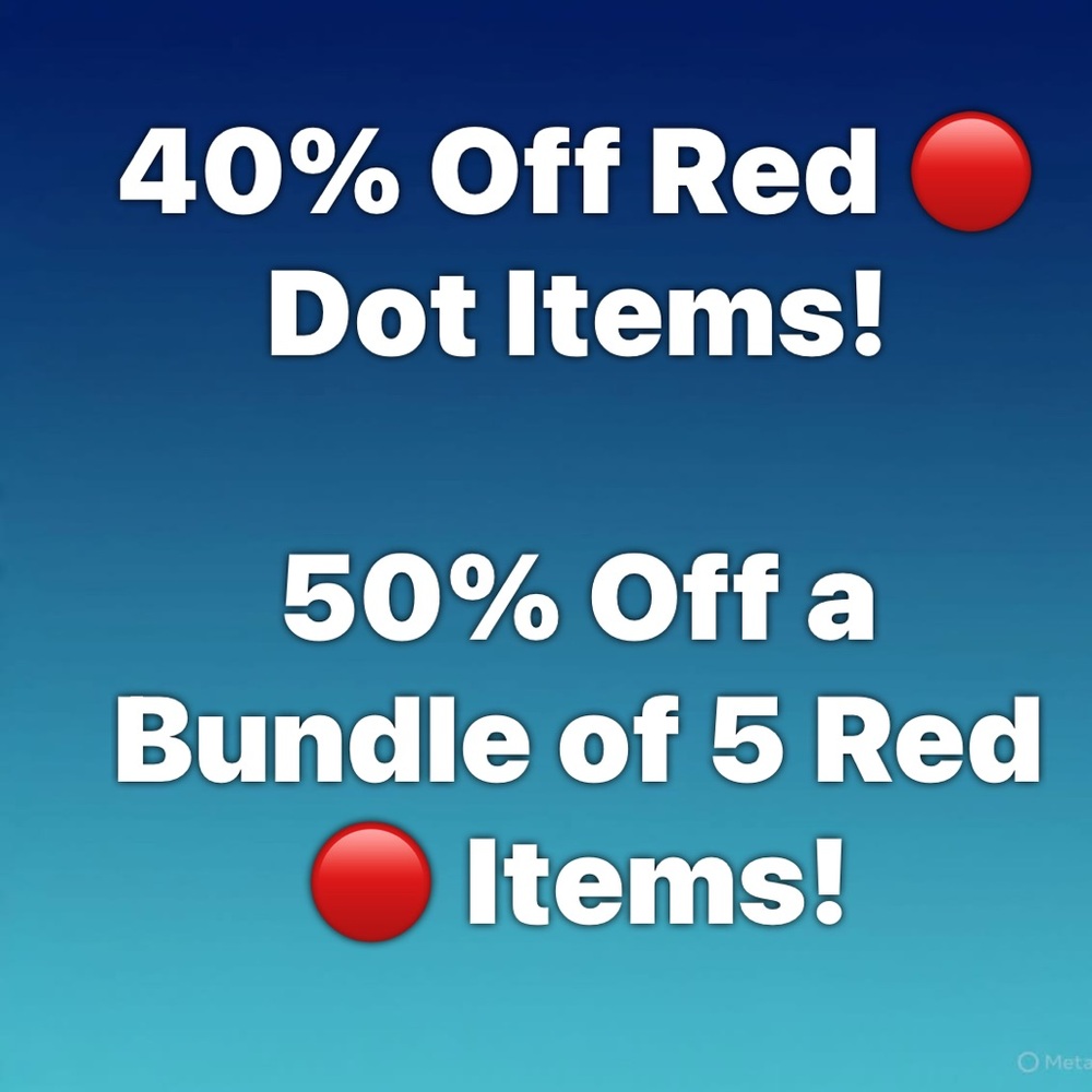 Red Dot Sale Promotion